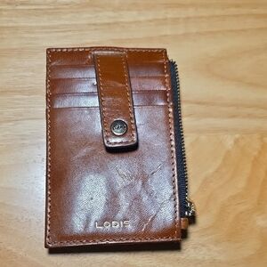 Lodis Tan Leather Card Wallet